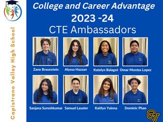 CTE Ambassadors CVHS