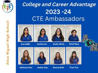 Photos of ANHS CTE Ambassadors
